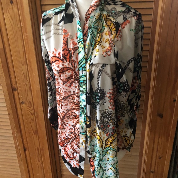 Translucent Colorful Blouse - Picture 6 of 8